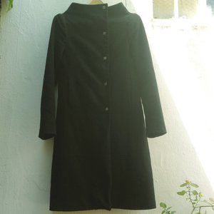 Kitchen Orange futuristic high-collar wool coat